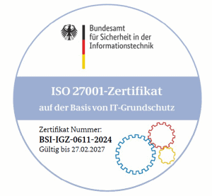 Zertifikat Lecos nach ISO2 27001 - Re-Zertifzierung